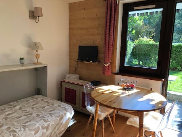 שאמוני Studio Au Calme Avec Jardin Et Vue Mont-Blanc מראה חיצוני תמונה