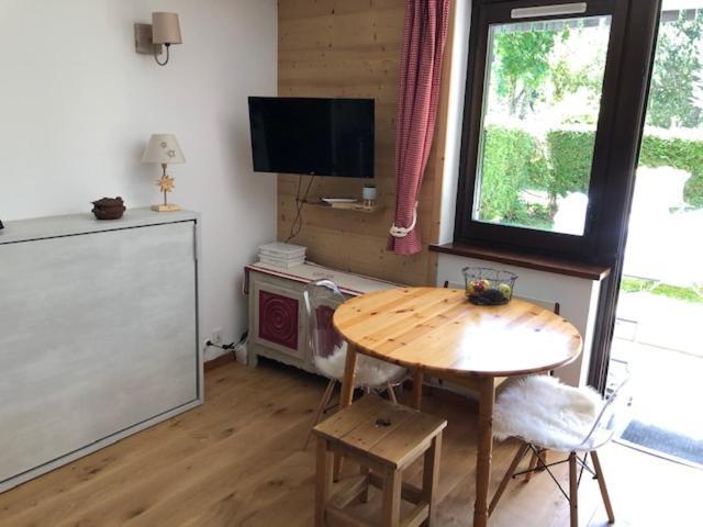 שאמוני Studio Au Calme Avec Jardin Et Vue Mont-Blanc מראה חיצוני תמונה