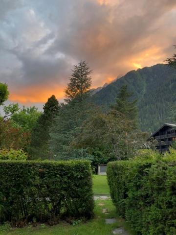 שאמוני Studio Au Calme Avec Jardin Et Vue Mont-Blanc מראה חיצוני תמונה